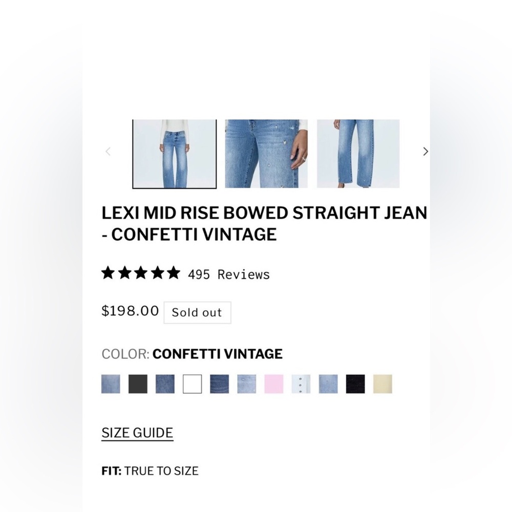 Pistola Light Blue Straight Leg Jeans size 28 - Picture 6 of 6